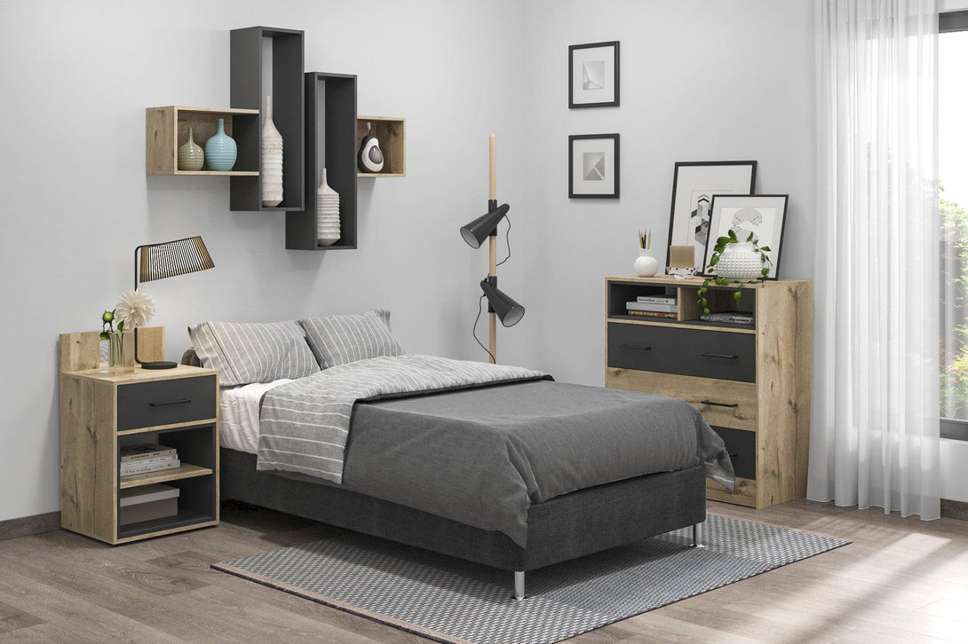 Combo para Habitación Oriel, incluye Base Cama sencilla y Colchón.