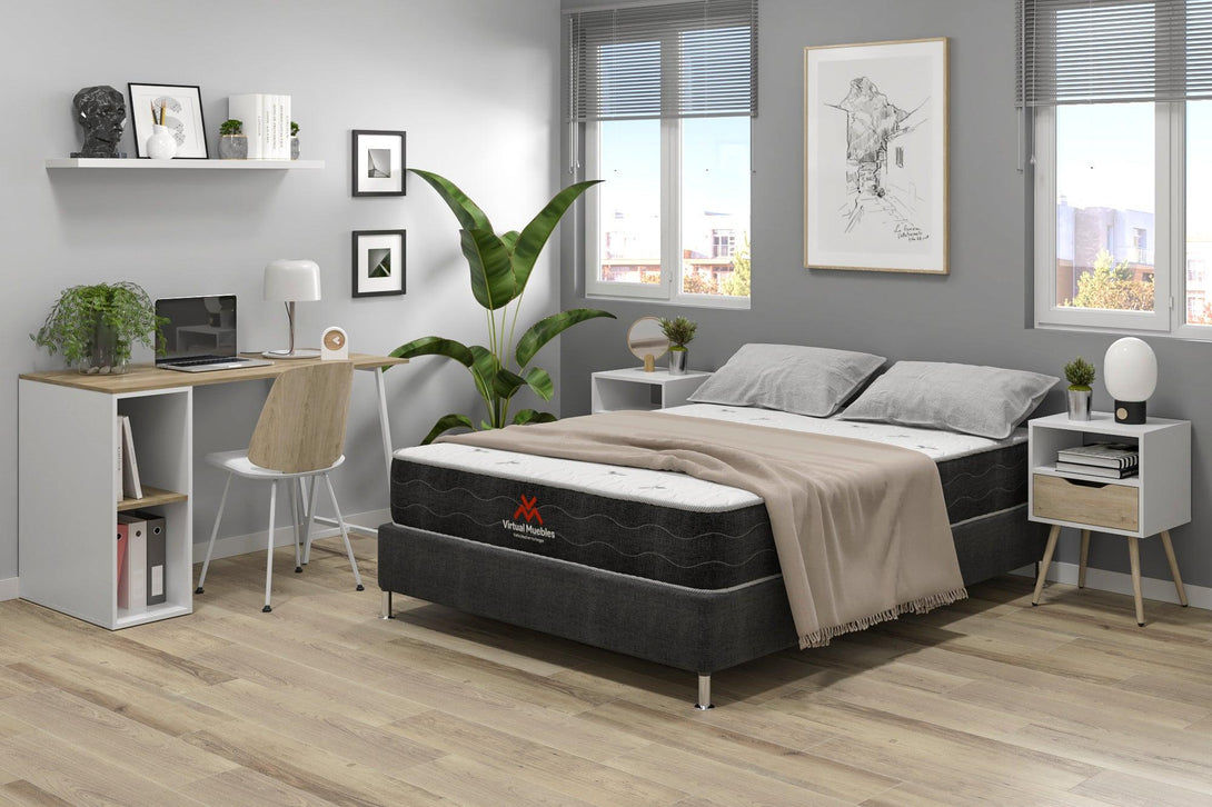 Combo para Habitación Cain, incluye Cama Doble y Colchón.