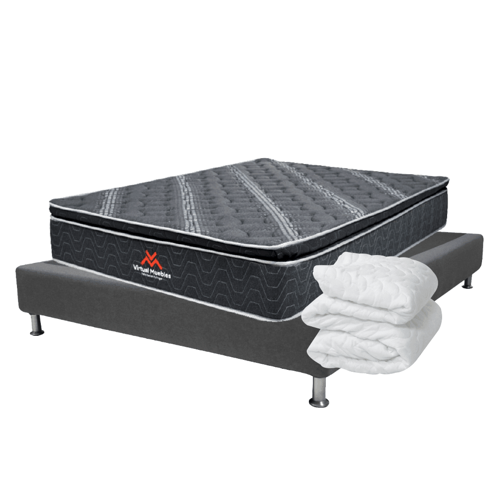 Combo para Habitación Jiang, incluye Base Cama Queen.