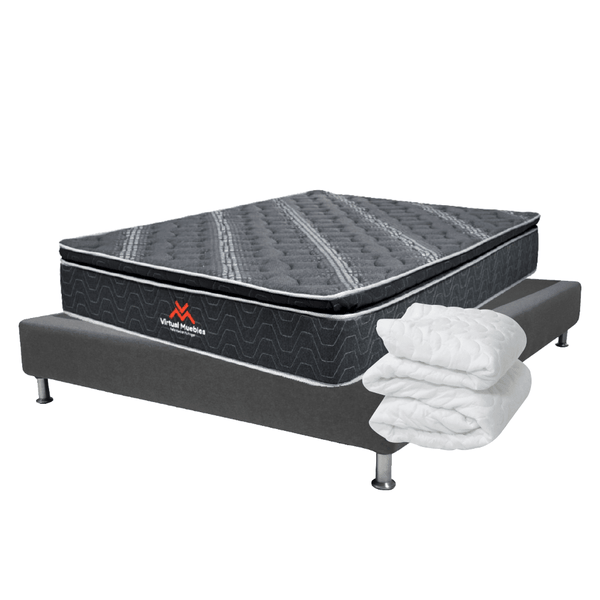 Combo para Habitación Jiang, incluye Base Cama Queen.