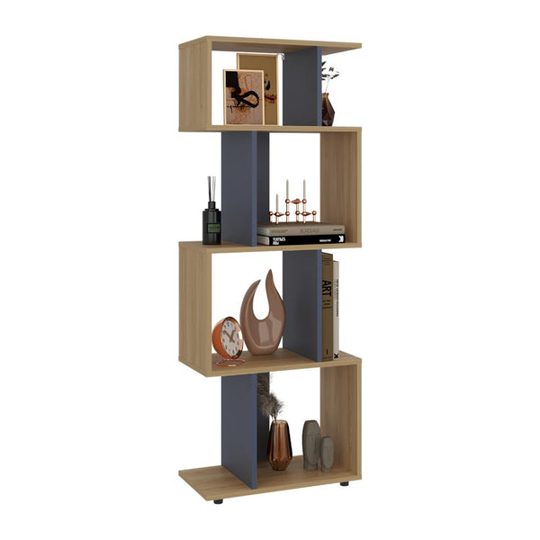 Biblioteca York, Fresno Europeo y Kronos Azul, con espacios para libros y objetos decorativos