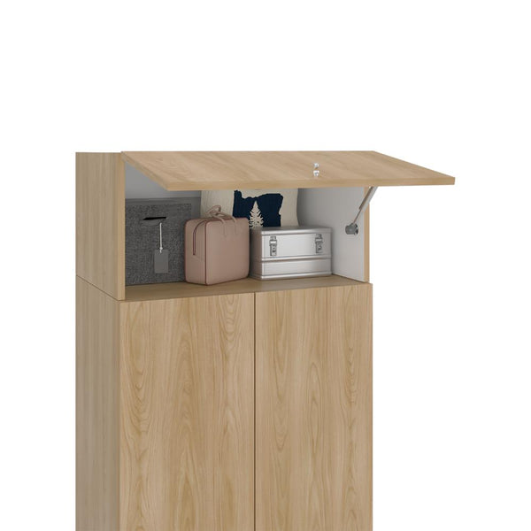 Complemento para Closet Beico, Fresno Europeo y Blanco Duqueza, para Adicionar altura y compartimiento a tu closet