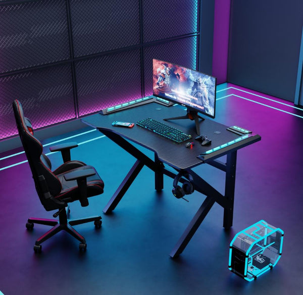 Escritorio Gamer Galactic, Negro, Estructura Metalica