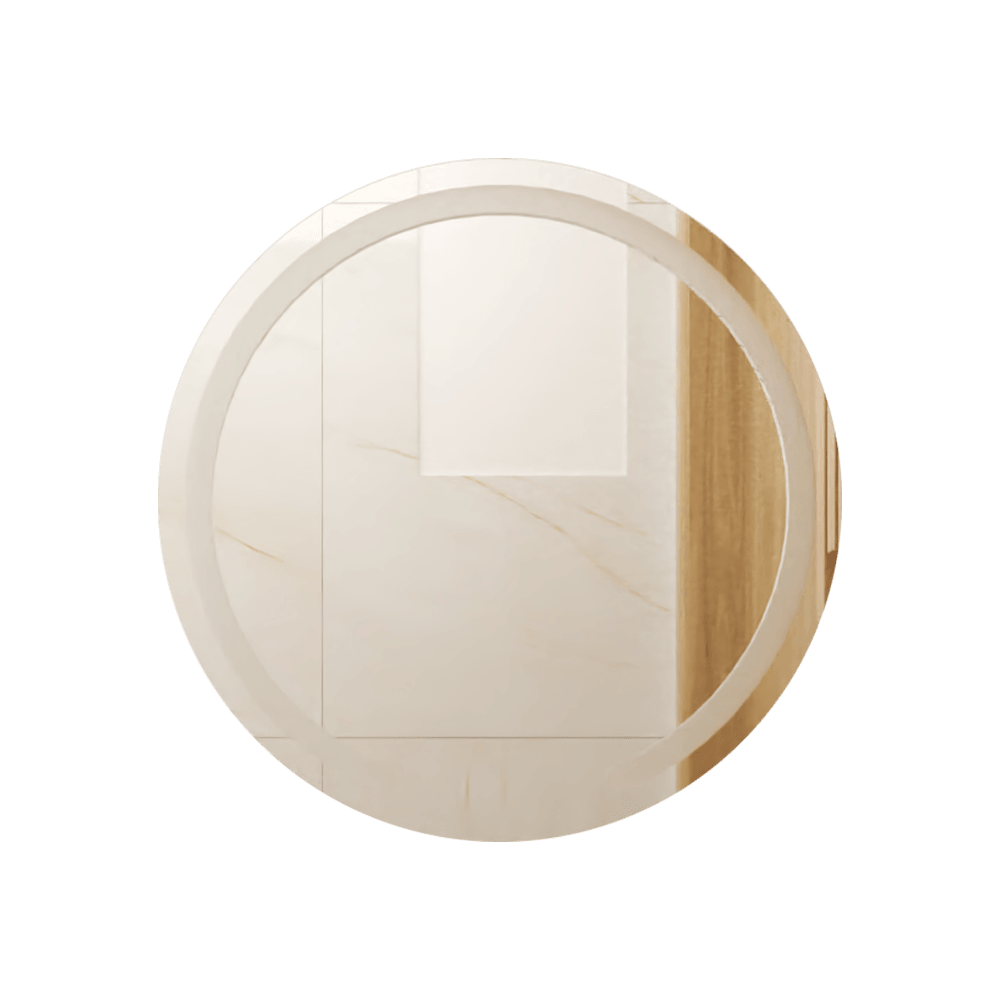 Espejo Ovalle, Circular con Diseño en Sandblasting - VIRTUAL MUEBLES