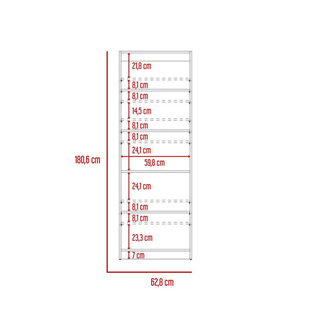 Combo de Bibliotecas Macadamia, Blanco Incluye Tres Bibliotecas y Tres Complementos - VIRTUAL MUEBLES