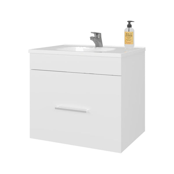 Mueble Para Lavamanos Hatta, Blanco Duqueza, Incluye Lavamanos Praia 60 ZF
