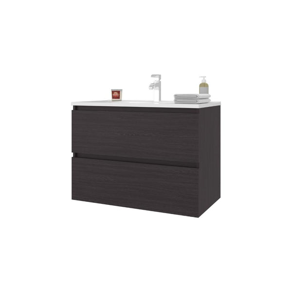 Mueble Para Lavamanos Opalo, Wengue, Incluye Lavamanos Praia 80 ZF