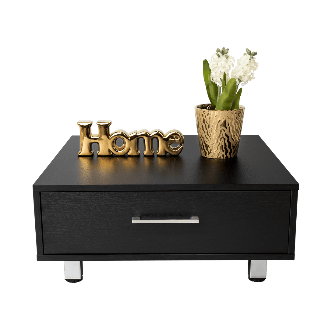 Mesa de Centro Ascher, Wengue, con Un Cajón - VIRTUAL MUEBLES