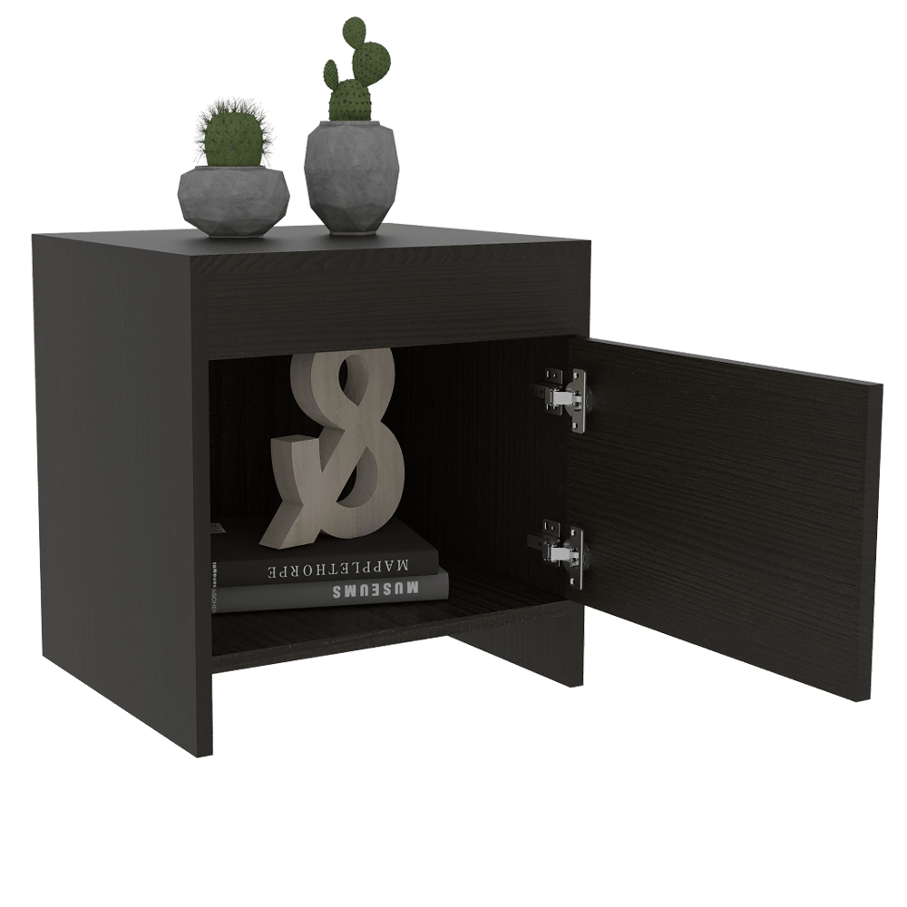 Mesa de Noche Tutto color Wengue para Habitación.