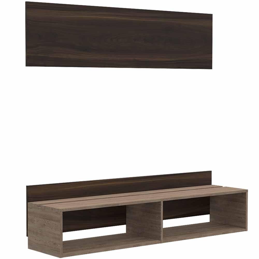 Panel de TV Dakota color Caoba y Miel para Sala.