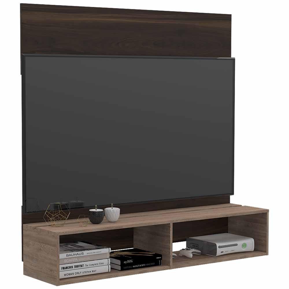 Panel de TV Dakota color Caoba y Miel para Sala.